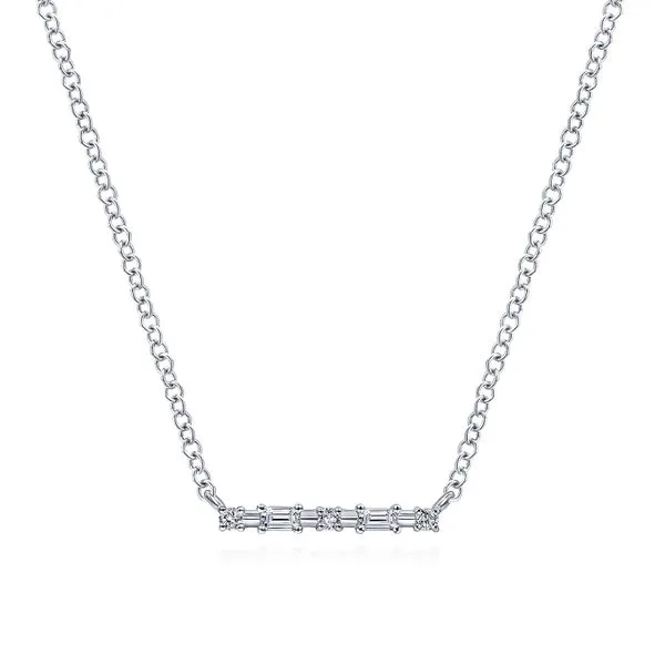 Gabriel & Co. Diamond Bar Necklace Meigs Jewelry Tahlequah, OK