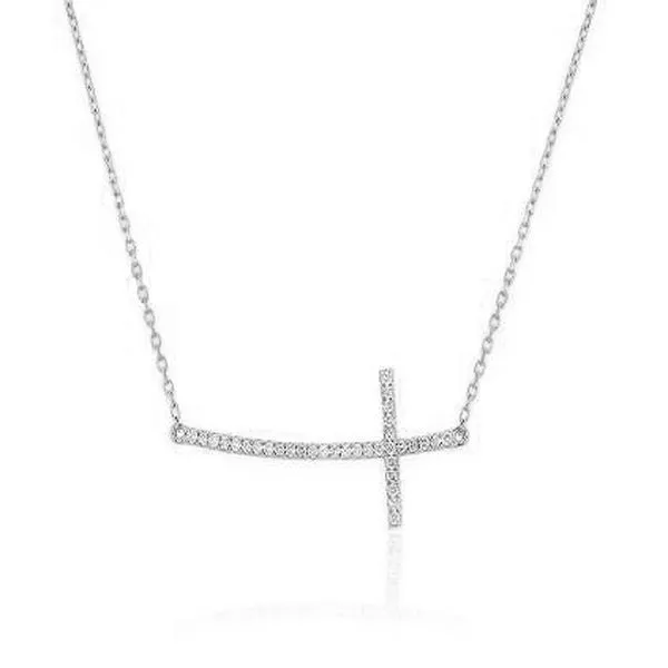 Yellow Gold Diamond Cross Necklace Meigs Jewelry Tahlequah, OK