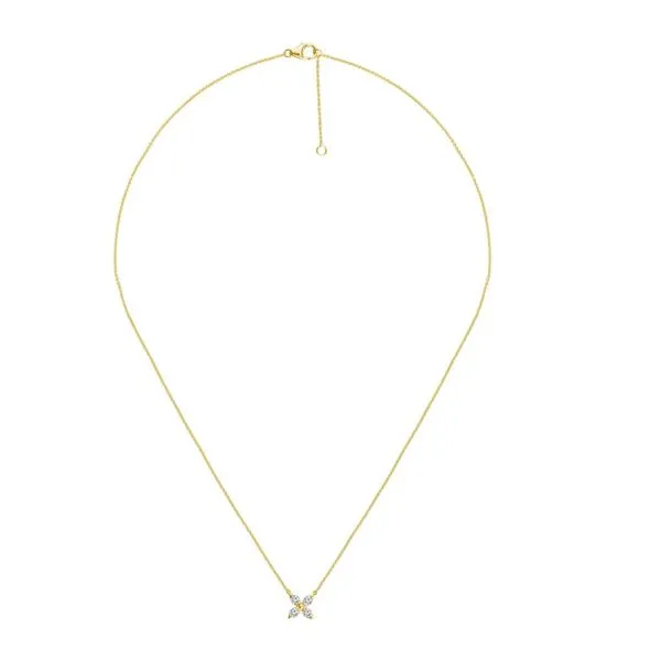 Yellow Gold Diamond Necklace Image 2 Meigs Jewelry Tahlequah, OK