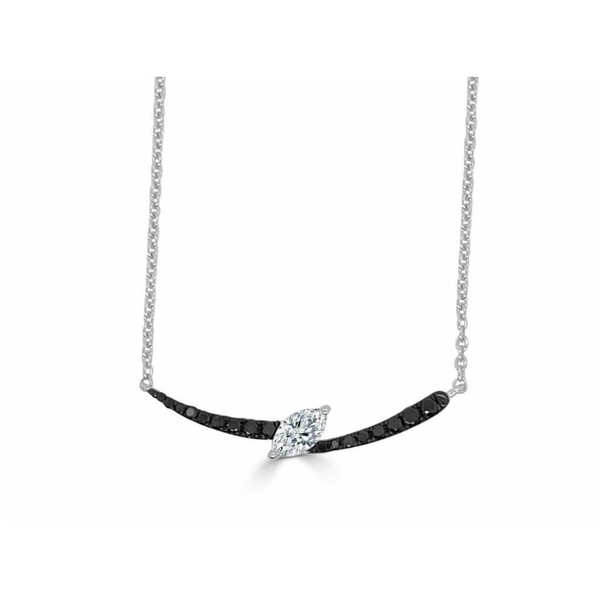 14KY .15BLK DTW/.16DTW SLANT BOLT DIA NECKLACE Image 2 Meigs Jewelry Tahlequah, OK