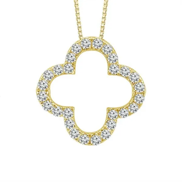 Yellow Gold Open Diamond Necklace Meigs Jewelry Tahlequah, OK