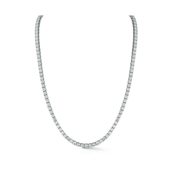 14K White Gold Tennis Necklace Meigs Jewelry Tahlequah, OK