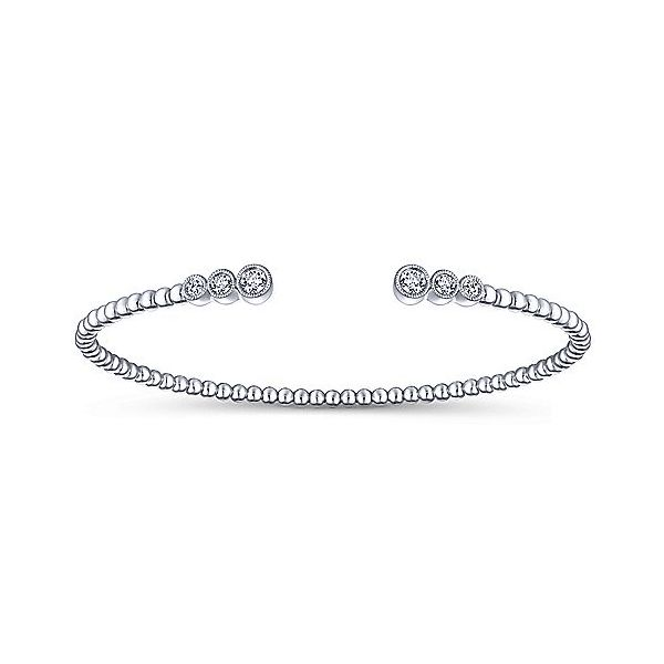 Bezel Set Diamond Cuff Bracelet Meigs Jewelry Tahlequah, OK