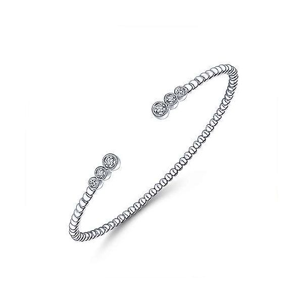 Bezel Set Diamond Cuff Bracelet Image 2 Meigs Jewelry Tahlequah, OK