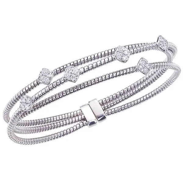 3 Row Diamond Station Bracelet Meigs Jewelry Tahlequah, OK