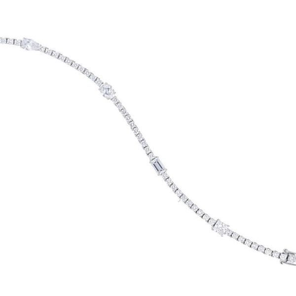 Multi Shape Diamond Tennis Bracelet Meigs Jewelry Tahlequah, OK
