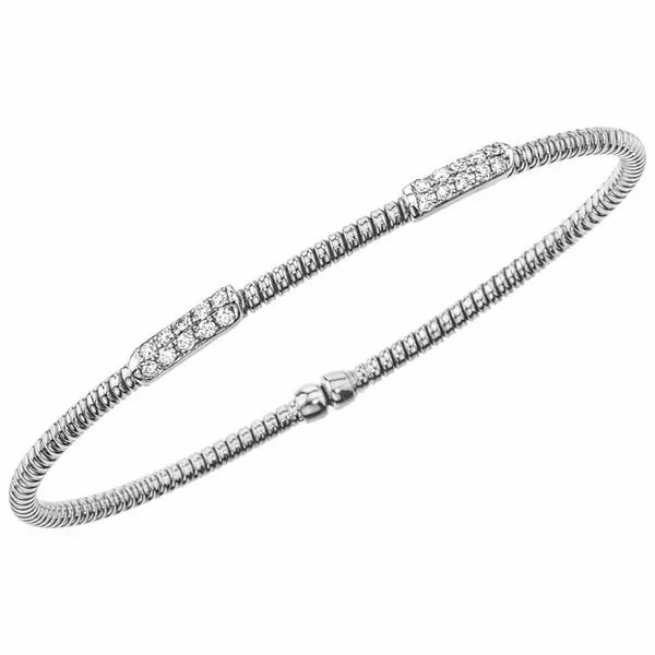 18kt White Gold 2 Station Diamond Bracelet Meigs Jewelry Tahlequah, OK