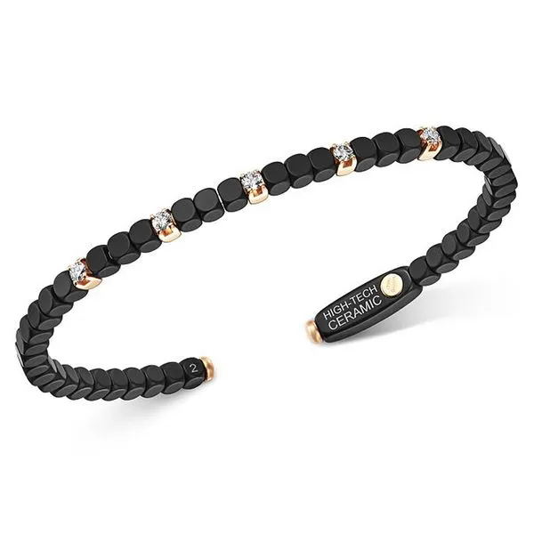 Matte Black and Rose Gold Ceramic Bracelet Meigs Jewelry Tahlequah, OK