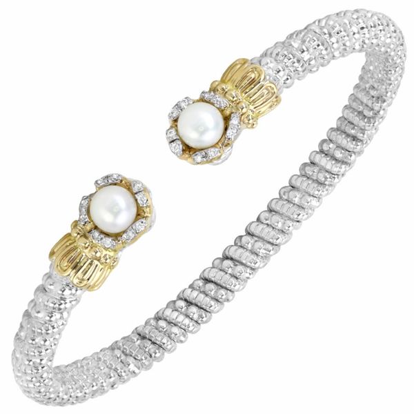 Vahan 4mm Pearl & Diamond Bracelet Meigs Jewelry Tahlequah, OK