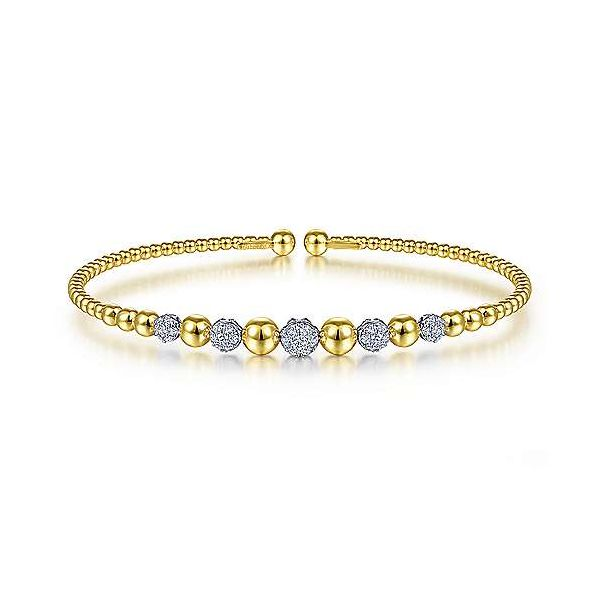 Gabriel & Co. Yellow Gold Diamond Bujukan Bracelet Meigs Jewelry Tahlequah, OK
