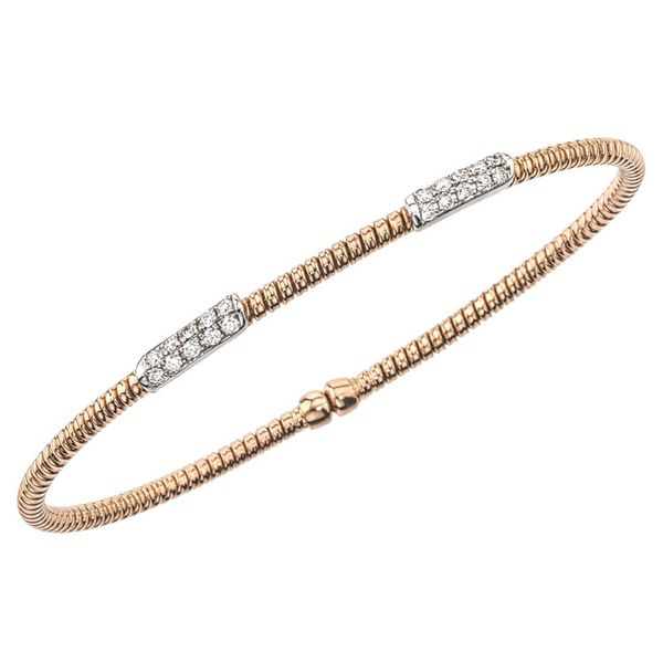 Rose Gold 2 Station Diamond Bracelet Meigs Jewelry Tahlequah, OK