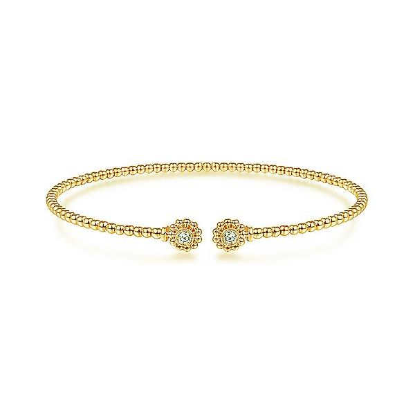 Gabriel & Co Yellow Gold Diamond Bujukan Bracelet Meigs Jewelry Tahlequah, OK