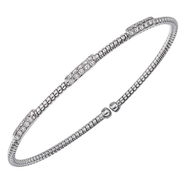 White Gold 3 Station Diamond Bracelet Meigs Jewelry Tahlequah, OK