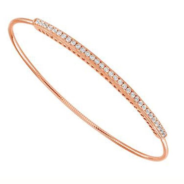 Rose Gold Flex Diamond Bangle Bracelet Meigs Jewelry Tahlequah, OK