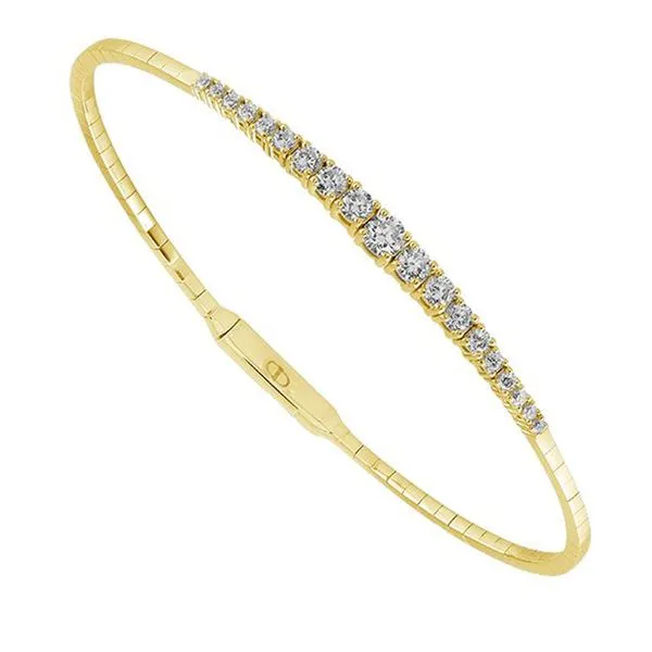 Yellow Gold Flex Diamond Bracelet Meigs Jewelry Tahlequah, OK