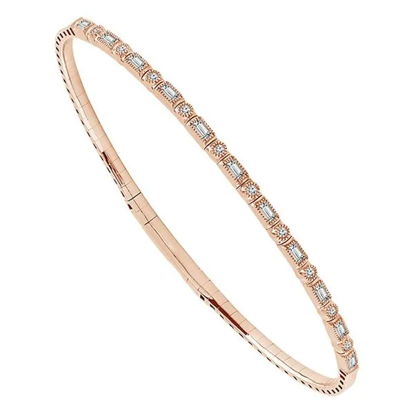 Rose Gold Diamond Bangle Meigs Jewelry Tahlequah, OK