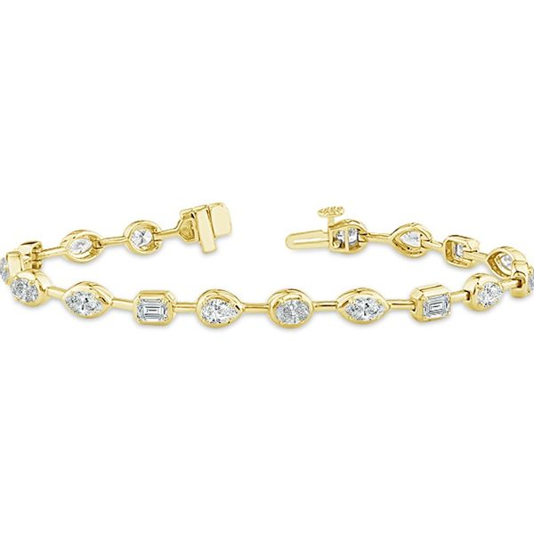 Yellow Gold Multi Shape Diamond Bracelet Meigs Jewelry Tahlequah, OK