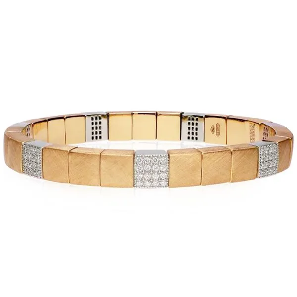Roberto Demeglio Rose Gold Diamond Stretch Bracelet Meigs Jewelry Tahlequah, OK