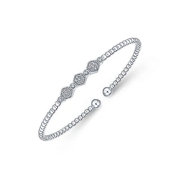 Gabriel & Co. White Gold Pavé Diamond Fashion Bracelet Image 2 Meigs Jewelry Tahlequah, OK