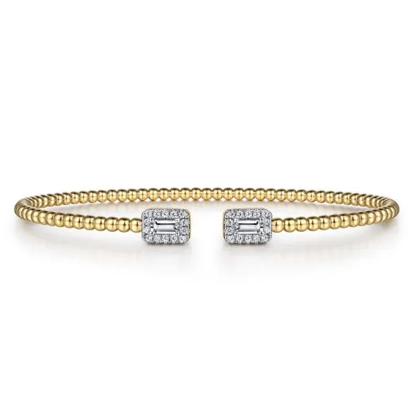 Gabriel & Co. Yellow Gold Diamond Bangle Meigs Jewelry Tahlequah, OK