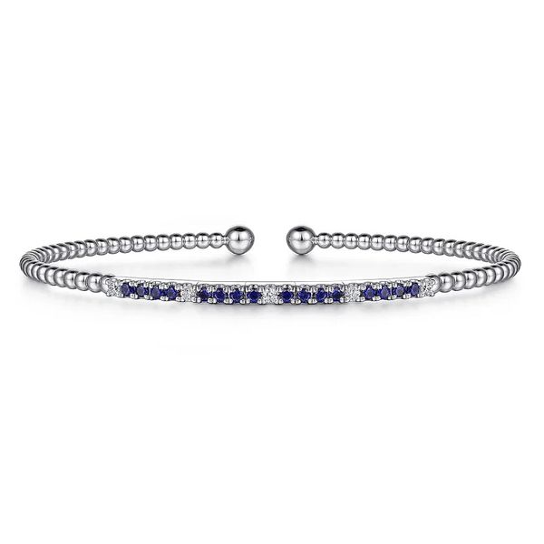 Gabriel & Co. Diamond & Sapphire Bujukan Bracelet Meigs Jewelry Tahlequah, OK