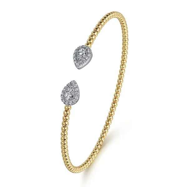 Gabriel & Co. 14k Two Toned Diamond Bujukan Bracelet Image 2 Meigs Jewelry Tahlequah, OK