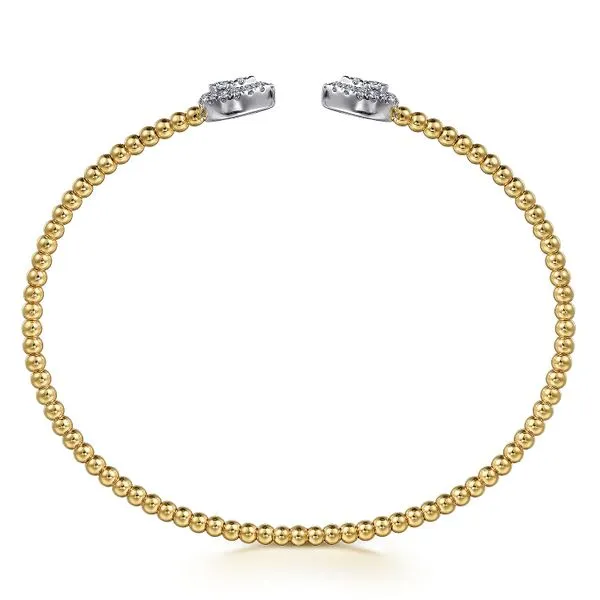 Gabriel & Co. 14k Two Toned Diamond Bujukan Bracelet Image 3 Meigs Jewelry Tahlequah, OK