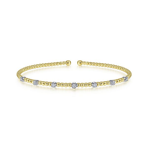 Gabriel & Co. Yellow Gold Diamond Bracelet Meigs Jewelry Tahlequah, OK