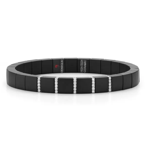 Black Ceramic Diamond Bracelet Meigs Jewelry Tahlequah, OK