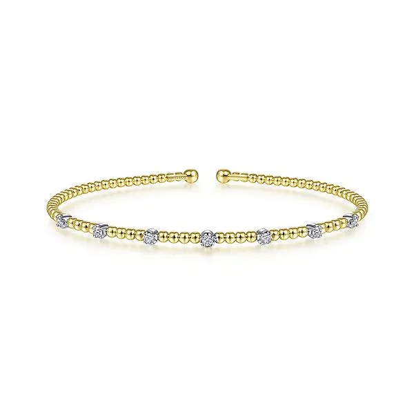 Gabriel & Co. Yellow Gold Diamond Bracelet Meigs Jewelry Tahlequah, OK