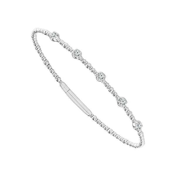 White Gold Diamond Wire Bracelet Meigs Jewelry Tahlequah, OK