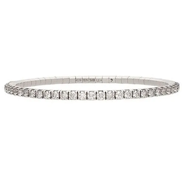 White Gold Diamond Eternity Stretch Bracelet Meigs Jewelry Tahlequah, OK
