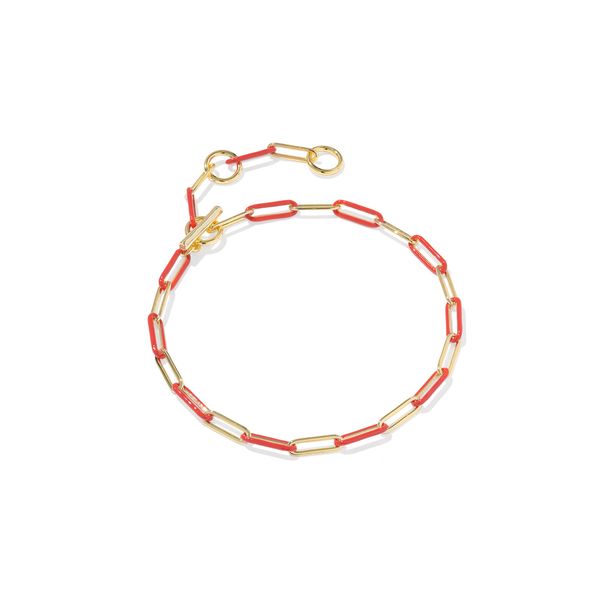 YGP RED ENAMEL COURTNEY LINK BRACELET Meigs Jewelry Tahlequah, OK
