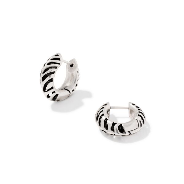 RHOD VINTAGE SILVER TIGER STRIPE MIKKI HUGGIES Meigs Jewelry Tahlequah, OK