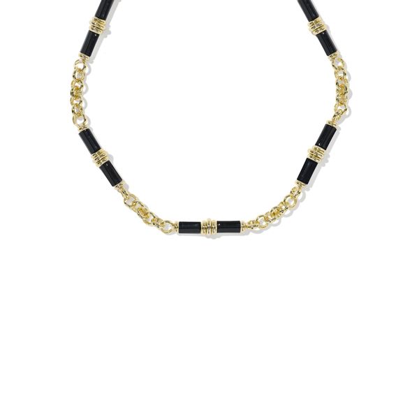 YGP BLACK AGATE BREE BEADED LINK NECKLACE Meigs Jewelry Tahlequah, OK