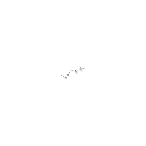 Rhod White CZ Arlene Stud Set Meigs Jewelry Tahlequah, OK
