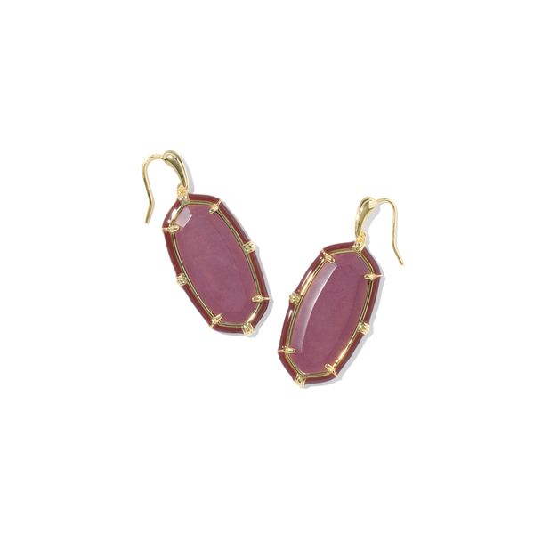 YGP MAROON MAGNESITE ENAMEL ELLE DROP EARRINGS Meigs Jewelry Tahlequah, OK