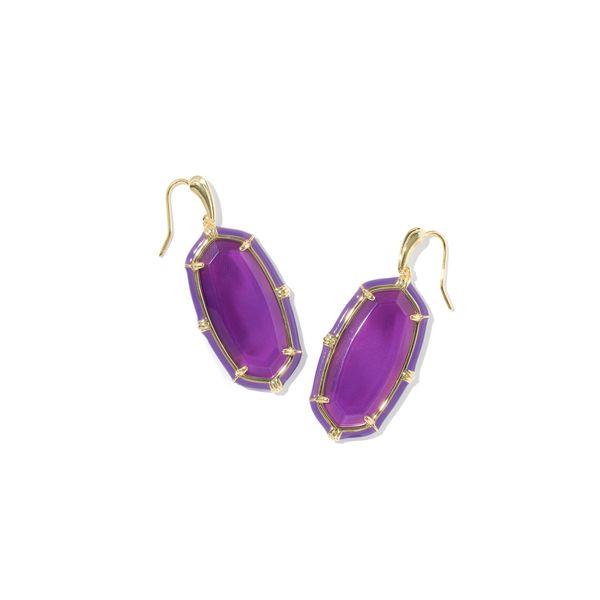 YGP PURPLE MOP ENAMEL ELLE DROP EARRINGS Meigs Jewelry Tahlequah, OK