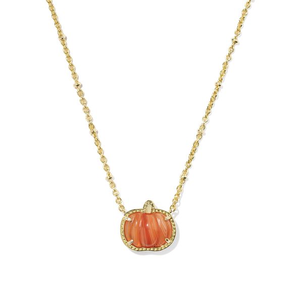 YGP ORANGE BANDED AGATE PUMPKIN NECKLACE Meigs Jewelry Tahlequah, OK