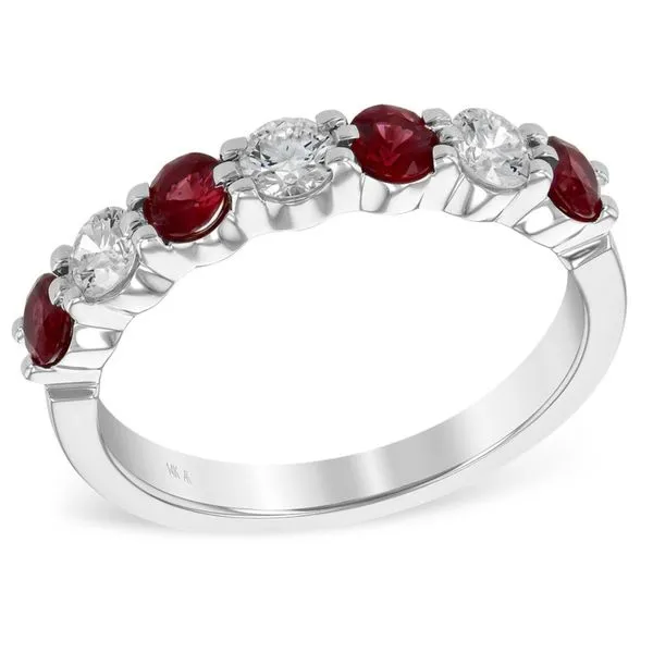 Diamond and Ruby Stackable Ring Meigs Jewelry Tahlequah, OK