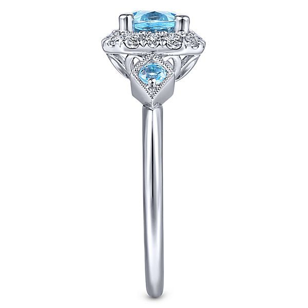 Gabriel & Co. Blue Topaz Fashion Ring Image 2 Meigs Jewelry Tahlequah, OK