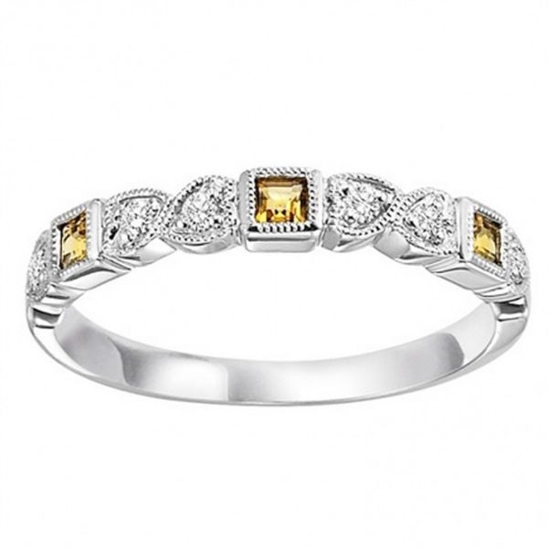 Citrine & Diamond Stackable Band Meigs Jewelry Tahlequah, OK