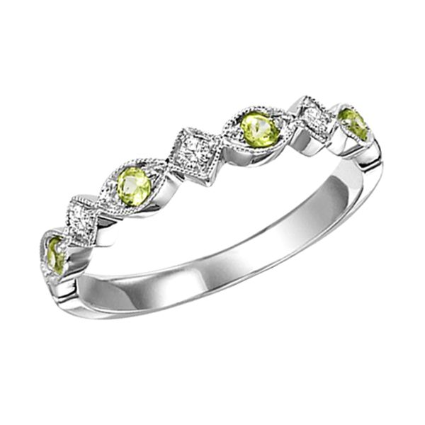 Peridot and Diamond Stackable Ring Meigs Jewelry Tahlequah, OK