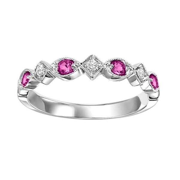Ruby and Diamond Stackable Ring Meigs Jewelry Tahlequah, OK
