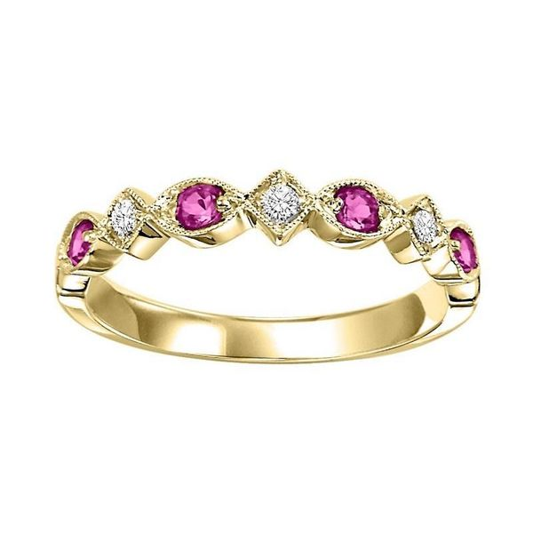 Ruby and Diamond Stackable Ring Meigs Jewelry Tahlequah, OK