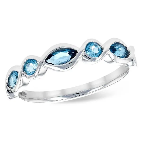Blue Topaz Band Meigs Jewelry Tahlequah, OK