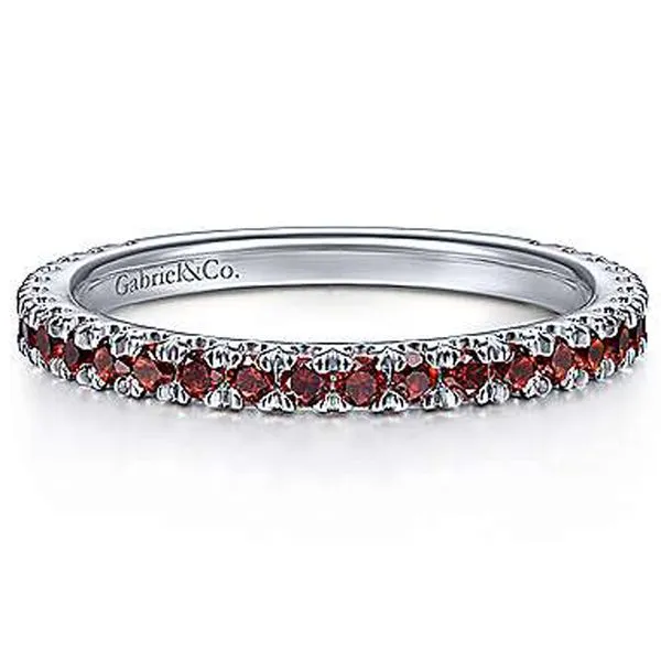 Garnet Stackable Band Meigs Jewelry Tahlequah, OK