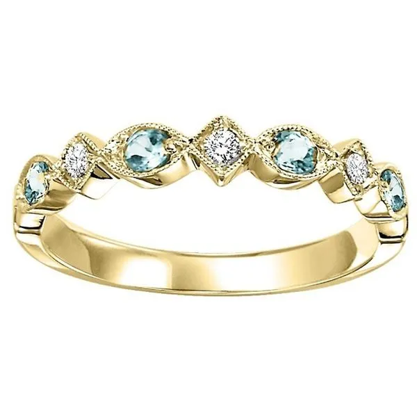 Aqua & Diamond Band Meigs Jewelry Tahlequah, OK