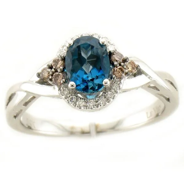 Le Vian Blue Topaz & Diamond Ring Meigs Jewelry Tahlequah, OK