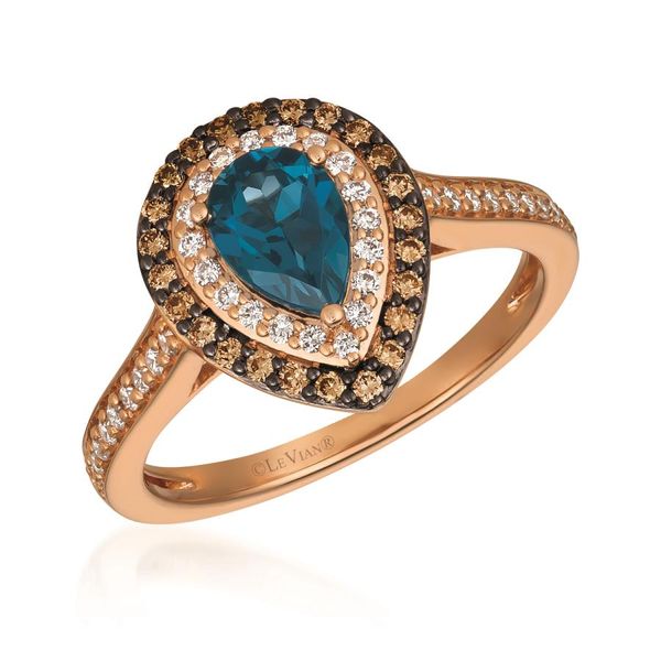 Le Vian Blue Topaz & Diamond Ring Meigs Jewelry Tahlequah, OK